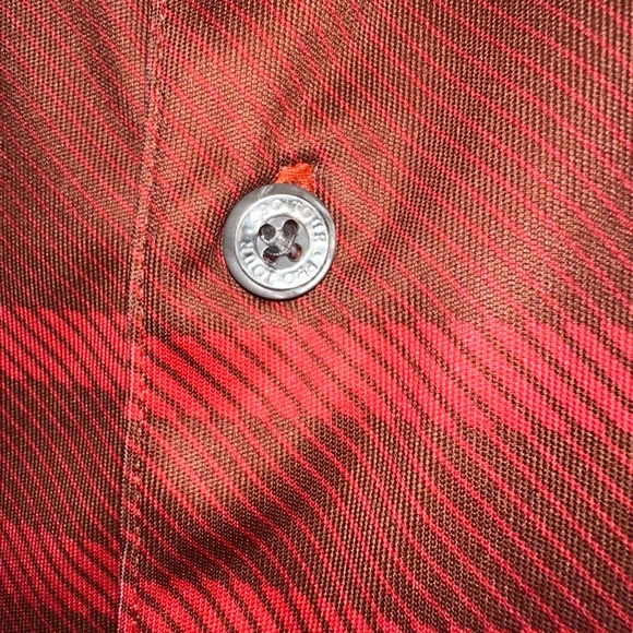 Men's Pro Tour Polo Shirt XXL Orange Red Short Sleeve Golf Casual - Picture 13 of 15